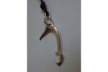 Necklace with Ice Climbing Tool and Climbing Carabiner 