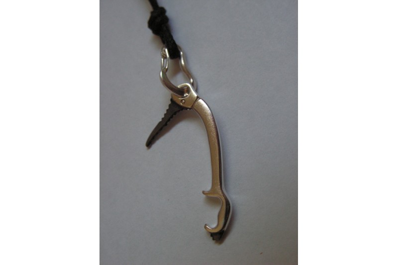 Necklace with Ice Climbing Tool and Climbing Carabiner 