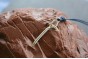 Necklace with Ice Axe and Fully Functional Climbing Carabiner 